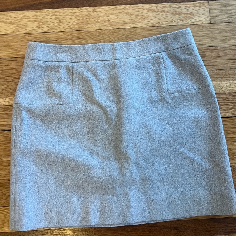 J. Crew Light Gray Pencil Skirt